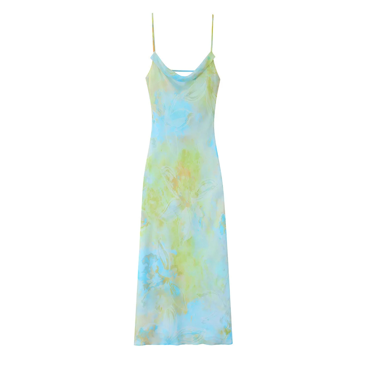 Withered Summer New Women's Clothing European And American Style Fashionable Backless Printed Pleated Camisole Dress
Withered Summer New Women's Clothing European And American Style Fashionable Backless Printed Pleated Camisole Dress