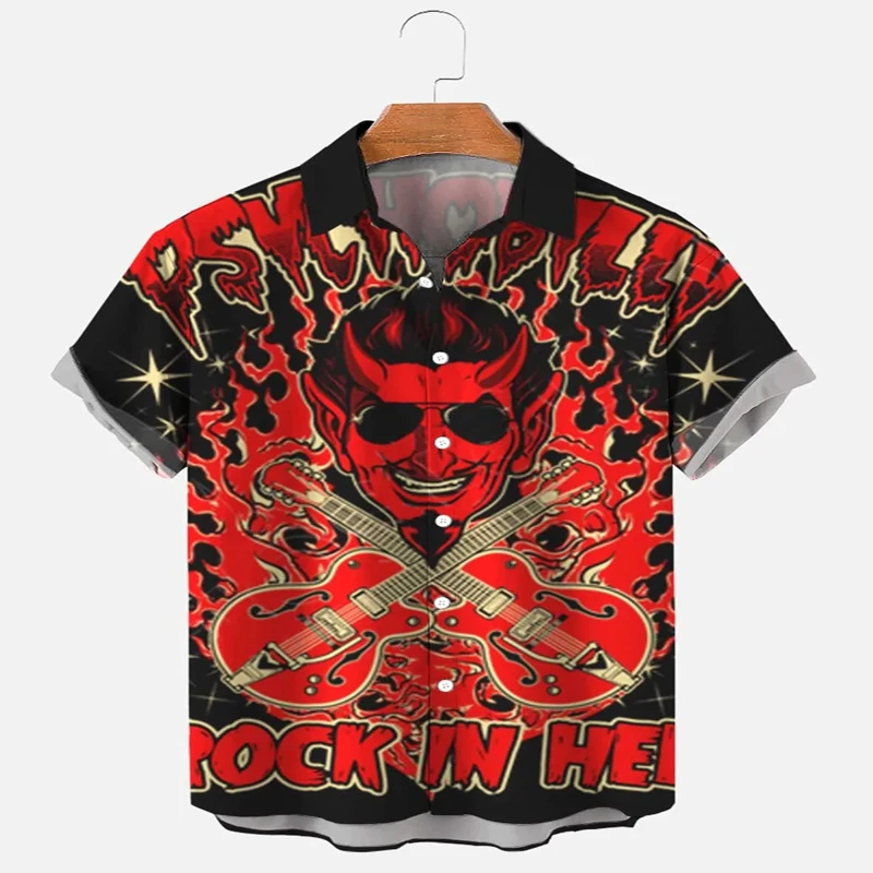 Rockabilly Devil Rock GuitarShort Sleeve Shirt 3D Printed Hawaiian Shirt for Men and Women Casual Shirt Unisex
Rockabilly Devil Rock GuitarShort Sleeve Shirt 3D Printed Hawaiian Shirt for Men and Women Casual Shirt Unisex