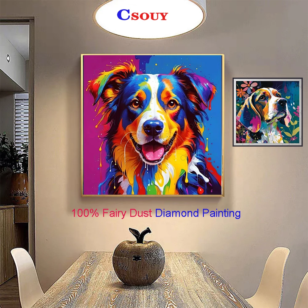 100% Fairy Dust Diy Diamond Painting Cross Stitch Cartoon Color Dog Square Drill Full Crystal Embroidery Mosaic Decor Needlewor
100% Fairy Dust Diy Diamond Painting Cross Stitch Cartoon Color Dog Square Drill Full Crystal Embroidery Mosaic Decor Needlewor
