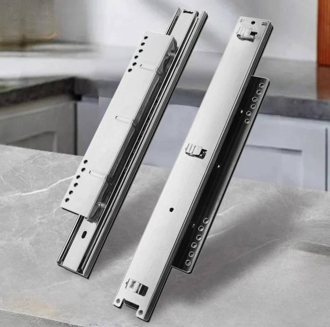 Тросик корзины, Ящик кухонного шкафа Буферная направляющая, Установка снизу и боковой части Регулируемая ширина С демпфирующим буфером
Тросик корзины, Ящик кухонного шкафа Буферная направляющая, Установка снизу и боковой части Регулируемая ширина С демпфирующим буфером