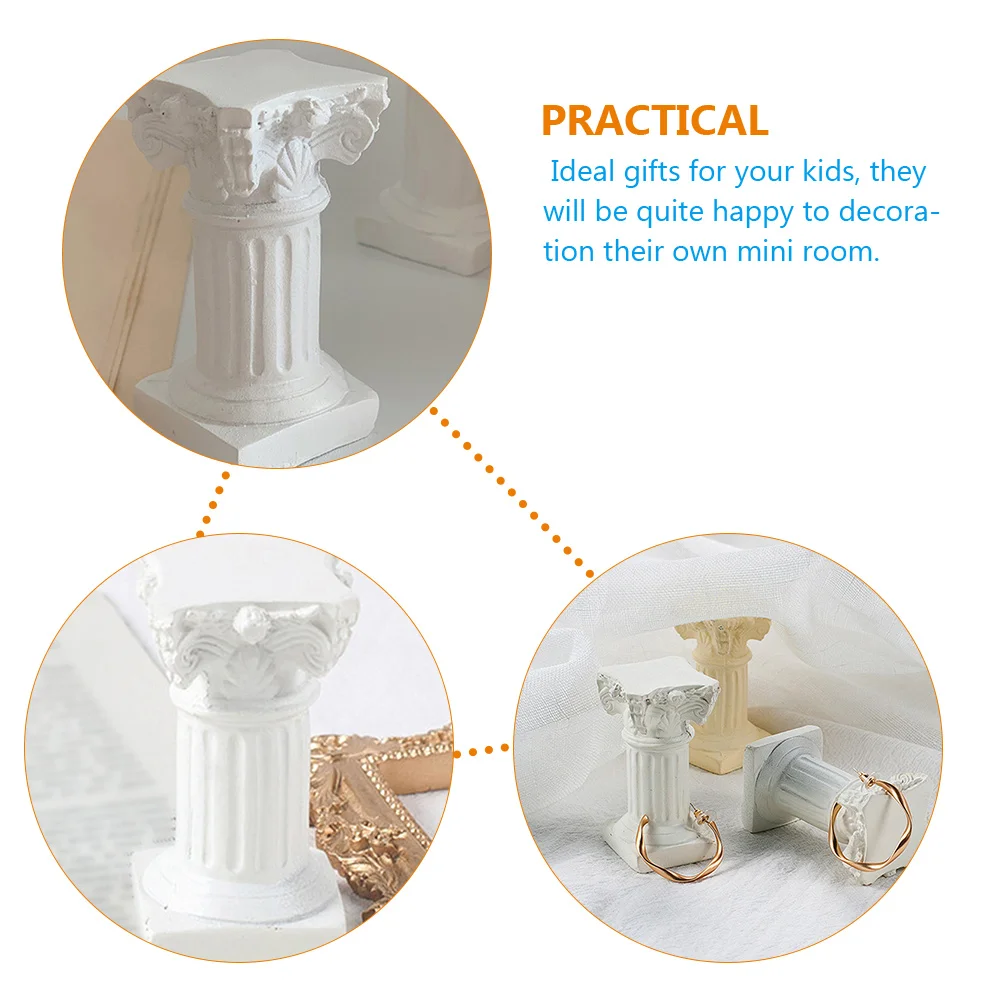 4 Pcs Roman Column Resin Decoration Mini House Accessory House Layout Prop Tiny Building Kit Micro Scene Gardening Statue
4 Pcs Roman Column Resin Decoration Mini House Accessory House Layout Prop Tiny Building Kit Micro Scene Gardening Statue