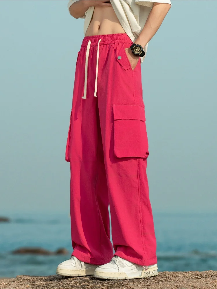 Мужские осенние тонкие брюки в американском стиле, свободные прямые повседневные брюки-карго, модные, прочные, брендовые
Мужские осенние тонкие брюки в американском стиле, свободные прямые повседневные брюки-карго, модные, прочные, брендовые