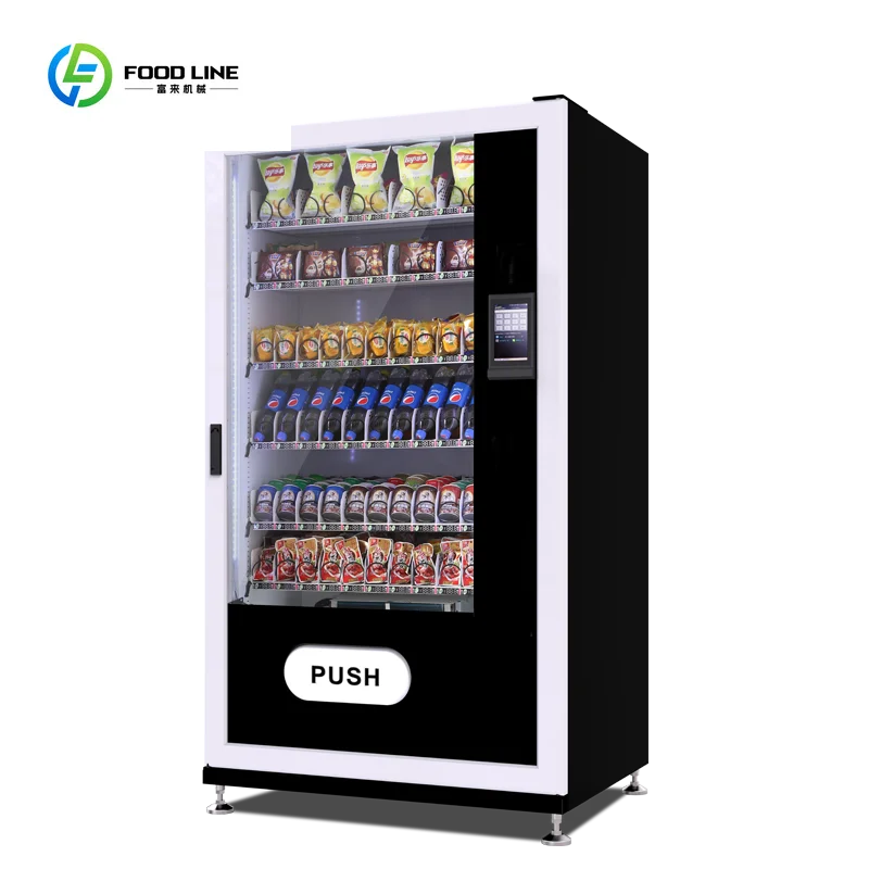 Small Automatic Snack and Drink Vending Machine Floor Standing Combo with Card Reader and SDK Function 
Small Automatic Snack and Drink Vending Machine Floor Standing Combo with Card Reader and SDK Function