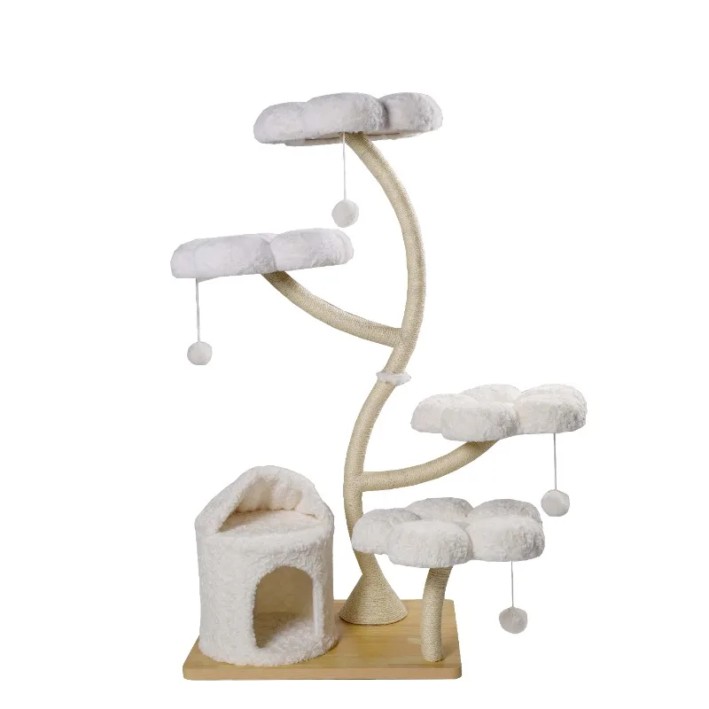 Customized flower-shaped cat climbing frame with cat nest jumping platform
Customized flower-shaped cat climbing frame with cat nest jumping platform