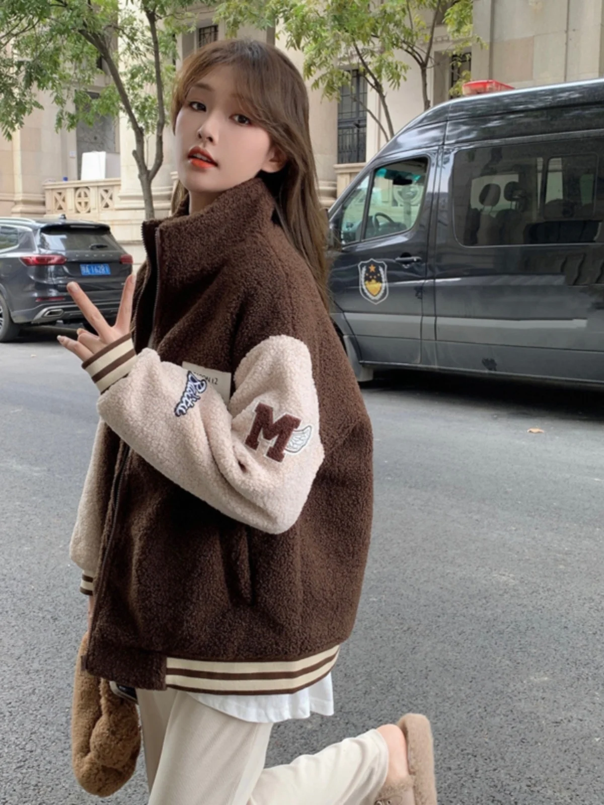 Lamb Wool Jacket Korean Reviews Many Girls Clothes Women Drawstring Waist Adjustable Fit Customizable Size Personalized Neutral
Lamb Wool Jacket Korean Reviews Many Girls Clothes Women Drawstring Waist Adjustable Fit Customizable Size Personalized Neutral