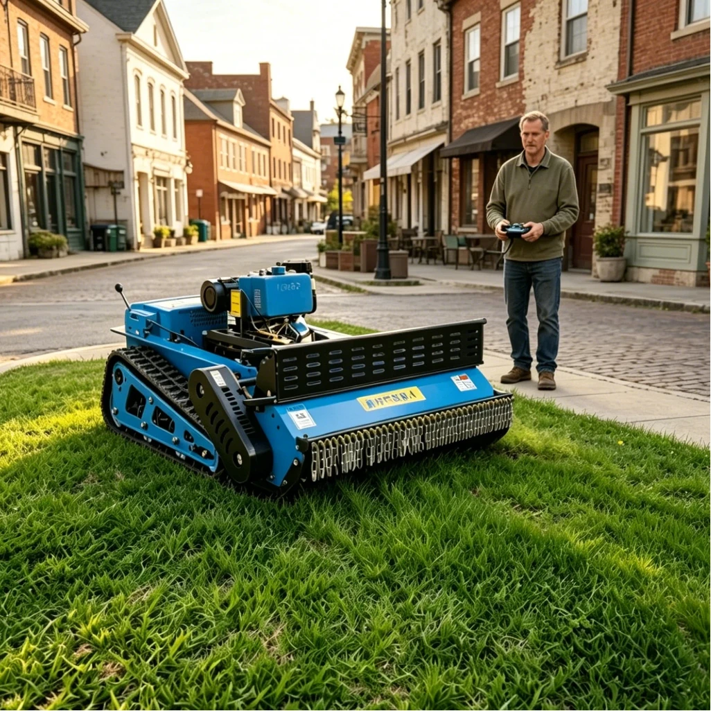 Customized GPS Tracked Diesel Lawn Mower Remote Control 45° Slope Mowing CE EPA Certified Thick Blades Low Noise
Customized GPS Tracked Diesel Lawn Mower Remote Control 45° Slope Mowing CE EPA Certified Thick Blades Low Noise