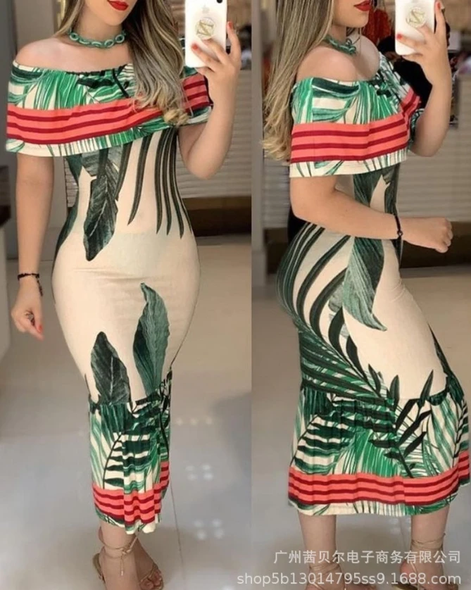 Printed one shoulder long dress, fashionable and casual, new women's clothing for summer 2025
Printed one shoulder long dress, fashionable and casual, new women's clothing for summer 2025
