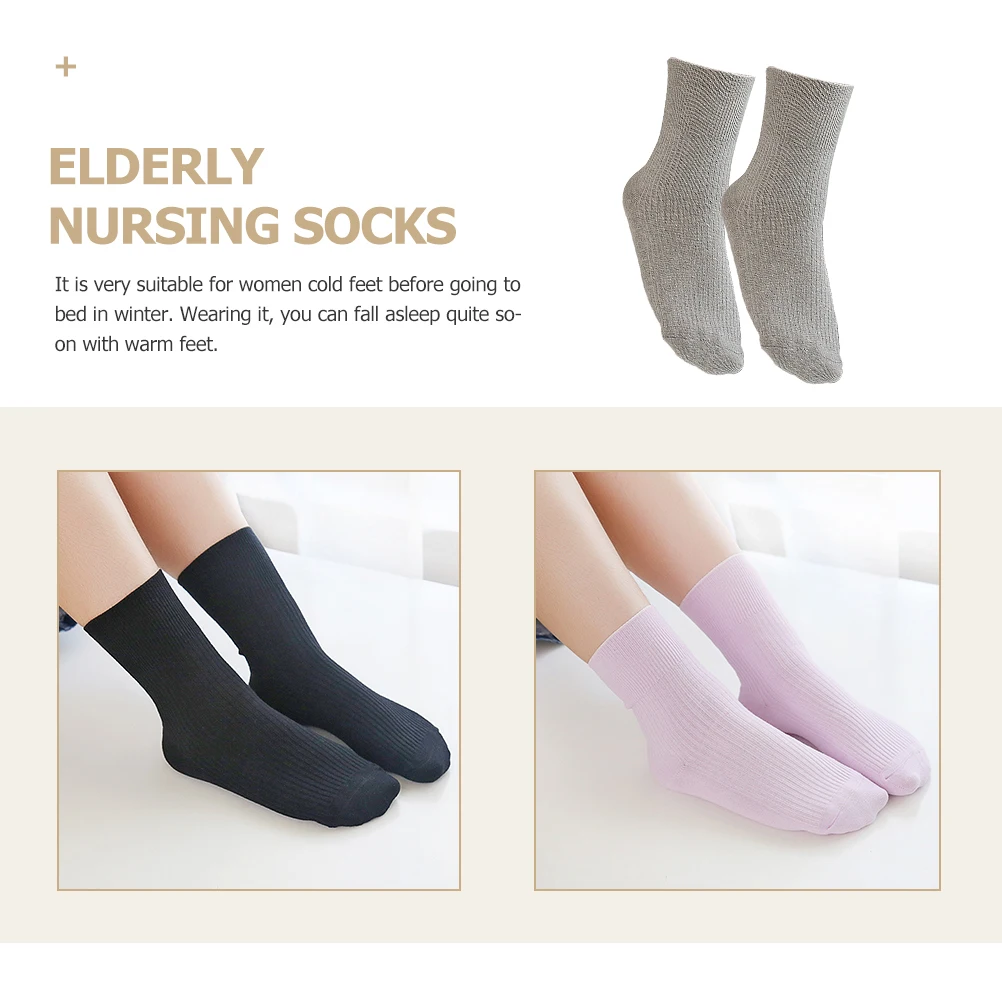 5 Pairs Care Socks Diabetic Women Elderly Pregnant Maternity Non Binding Crew Slip Resistant Elastic Free
5 Pairs Care Socks Diabetic Women Elderly Pregnant Maternity Non Binding Crew Slip Resistant Elastic Free