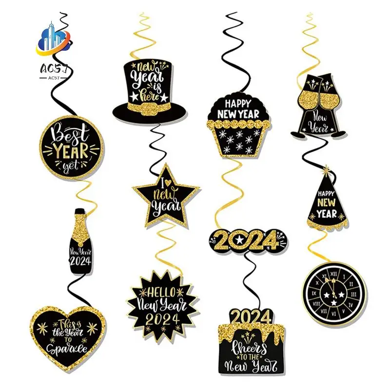 AC57-2024 New Year Spiral Hanging Decoration Supplies Hanging Decorations European And American Pendants
AC57-2024 New Year Spiral Hanging Decoration Supplies Hanging Decorations European And American Pendants