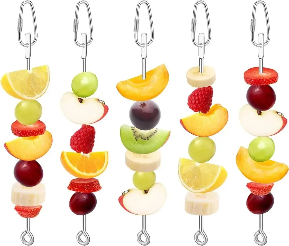 5PCS Bird Cage Feeder Stainless Steel Bird Food Holder Parrot Fruit Vegetable Skewer Bird Toys For Parakeets Lovebirds Cockatiel
5PCS Bird Cage Feeder Stainless Steel Bird Food Holder Parrot Fruit Vegetable Skewer Bird Toys For Parakeets Lovebirds Cockatiel
