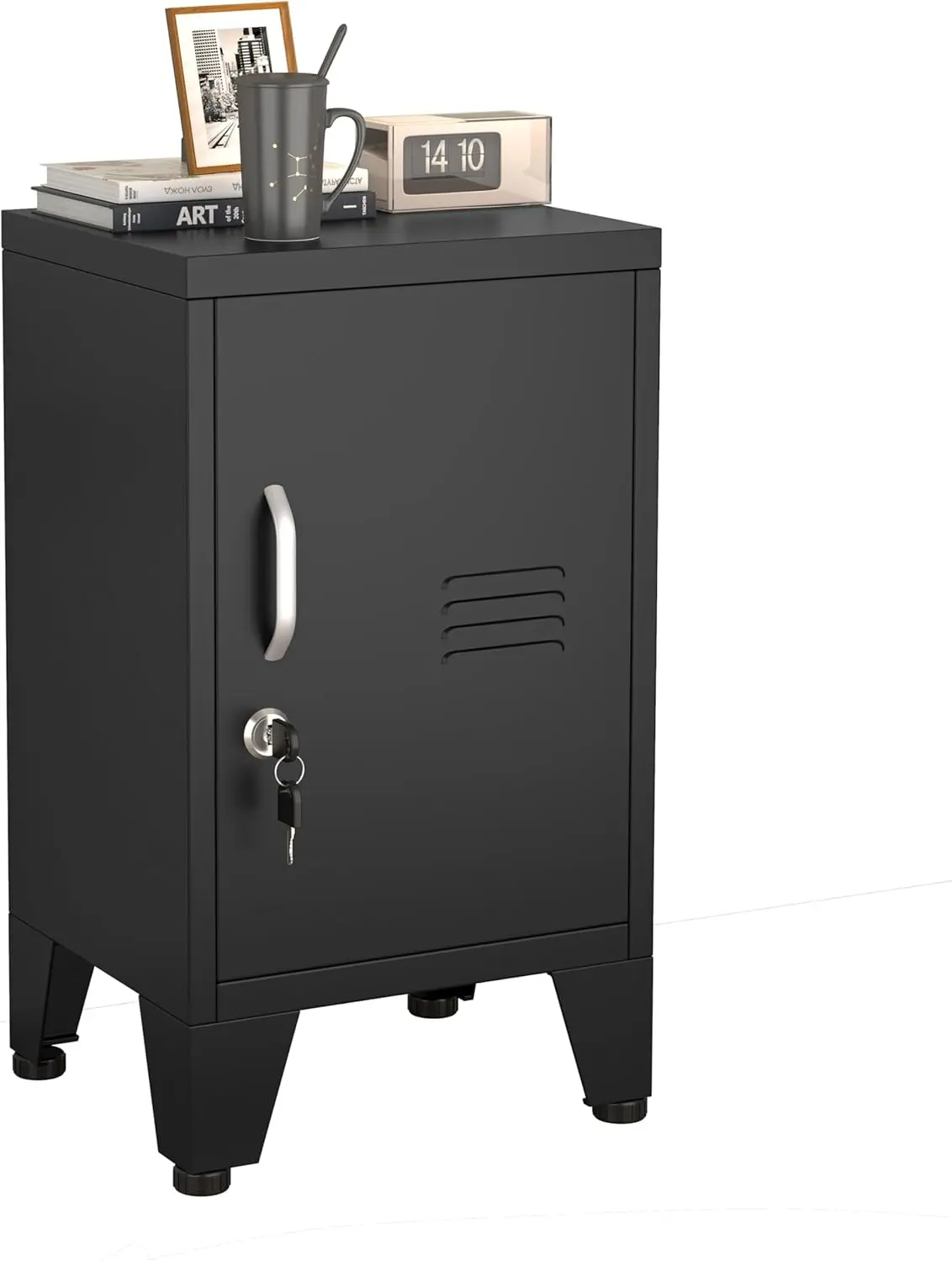 24.4"" H Bla Metal Nightstand Locker Storage Cabinet With 1 Doors, File Cabinet With Shelves, Storage Cabinet With Adjustable
24.4"" H Bla Metal Nightstand Locker Storage Cabinet With 1 Doors, File Cabinet With Shelves, Storage Cabinet With Adjustable
