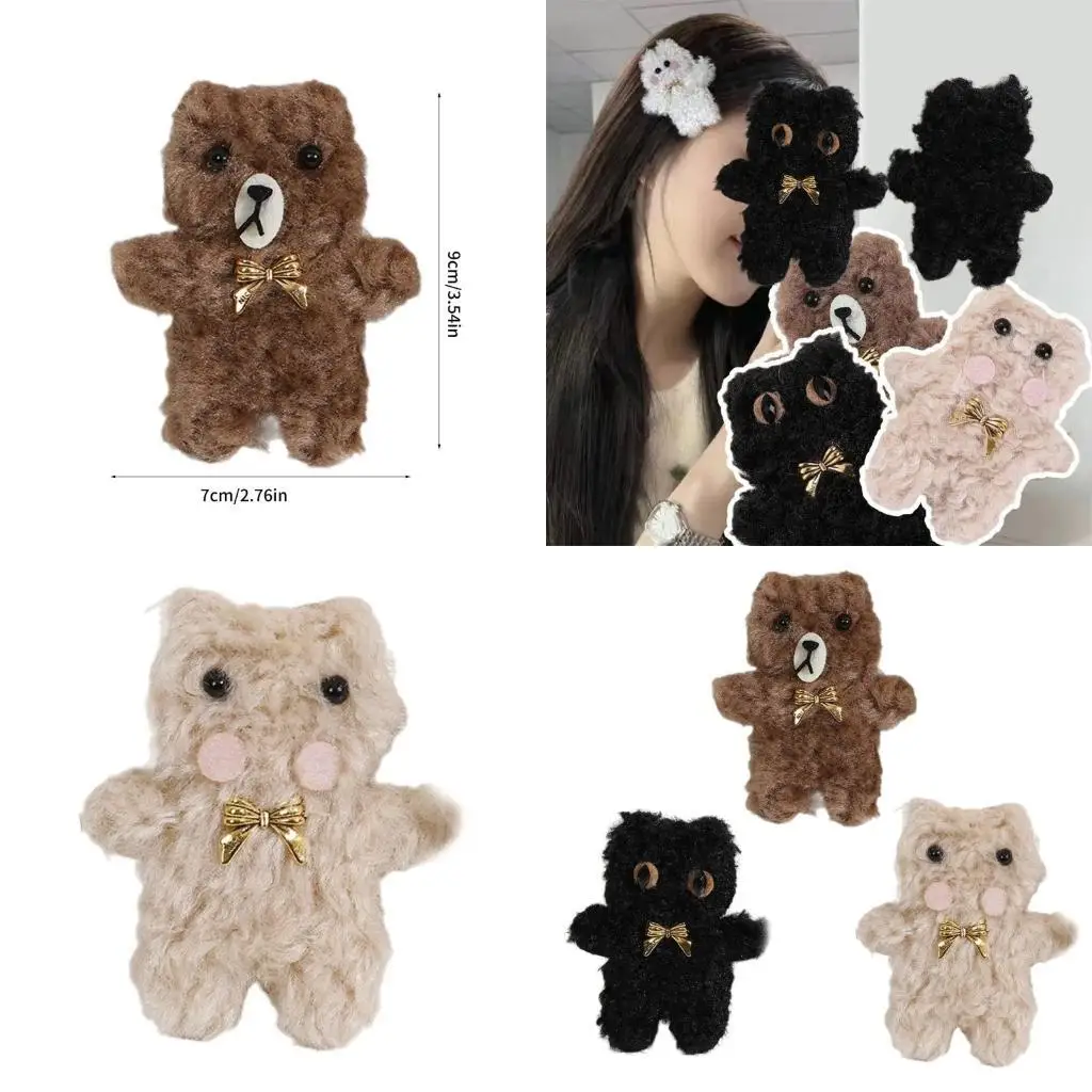J78F Универсальная мультяшная игрушка для детской одежды и носков, мягкий аксессуар для волос медведя
J78F Универсальная мультяшная игрушка для детской одежды и носков, мягкий аксессуар для волос медведя