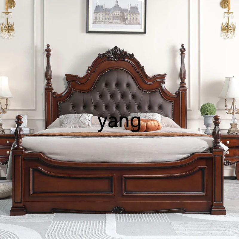 LMM retro American solid wood bed luxury superior master bedroom 1.8 meters double bed
LMM retro American solid wood bed luxury superior master bedroom 1.8 meters double bed