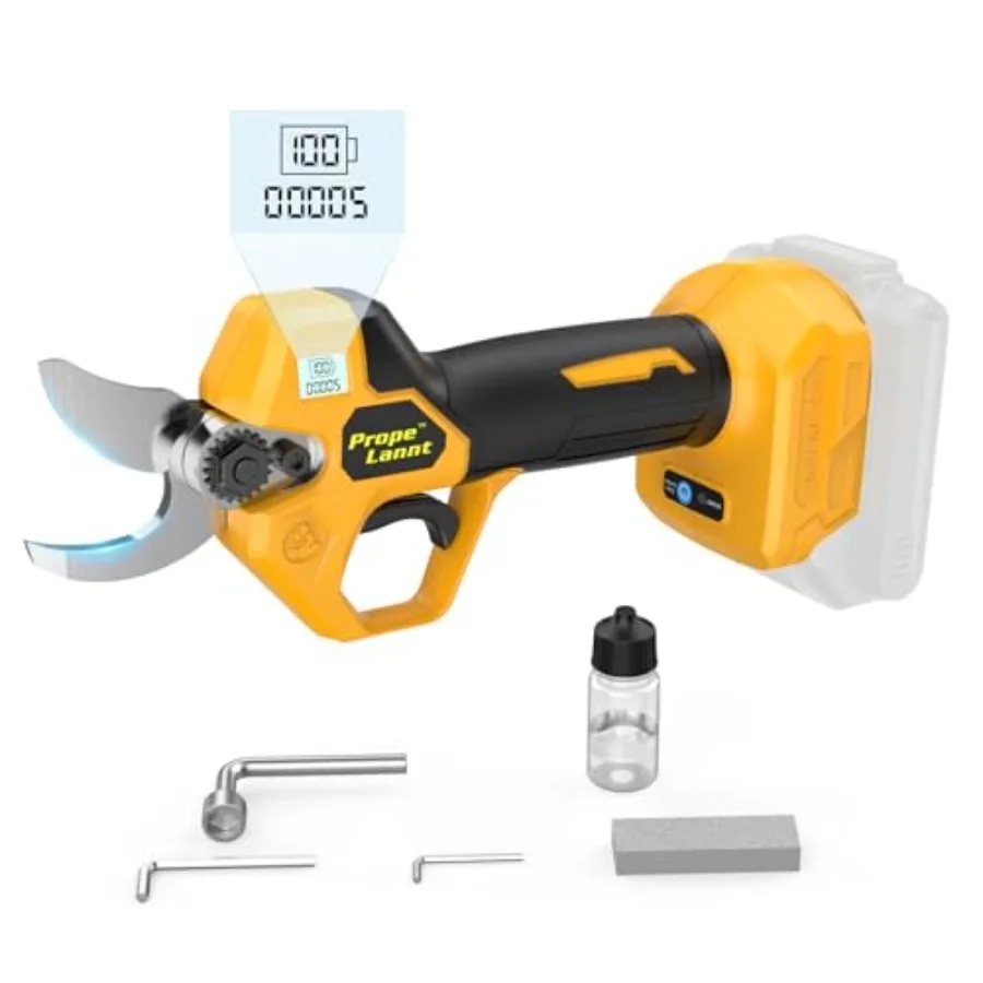 Pruning Shears 20V Battery Electric Pruning Shears Gardening SK5 High-Carbon Steel Blade 0.8-1.5" Cutting Capacity LCD Display
Pruning Shears 20V Battery Electric Pruning Shears Gardening SK5 High-Carbon Steel Blade 0.8-1.5" Cutting Capacity LCD Display