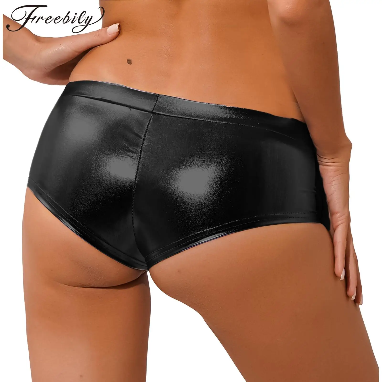 Women's Shiny Faux Leather Shorts Rave Booty Shorts Dance Bottom Sexy Low Waist Push UP Tights Short Pants for Festival Clubwear
Women's Shiny Faux Leather Shorts Rave Booty Shorts Dance Bottom Sexy Low Waist Push UP Tights Short Pants for Festival Clubwear
