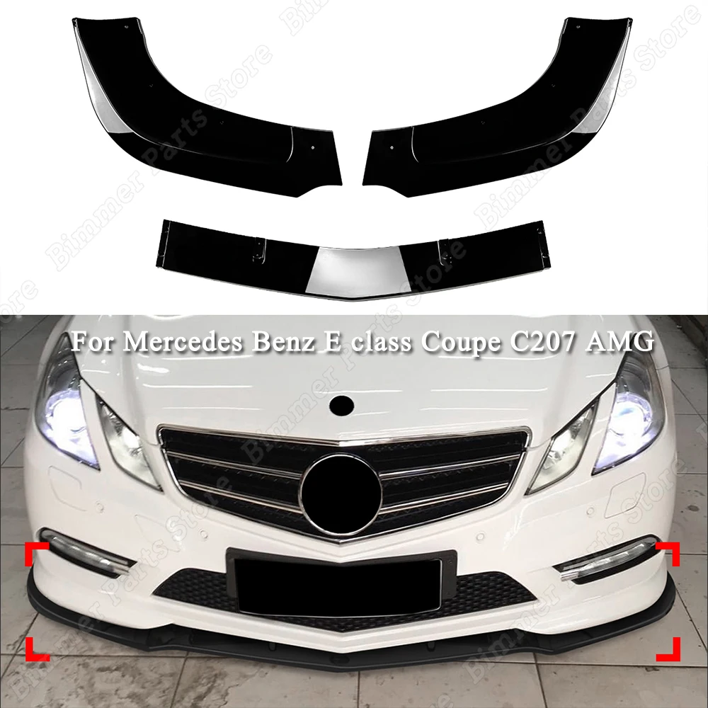 3PCS Front Bumper Lip Splitter Spoiler Diffuser Body Kits For Mercedes Benz E class Coupe C207 W207 AMG E300 E350 E500 2009-2012
3PCS Front Bumper Lip Splitter Spoiler Diffuser Body Kits For Mercedes Benz E class Coupe C207 W207 AMG E300 E350 E500 2009-2012
