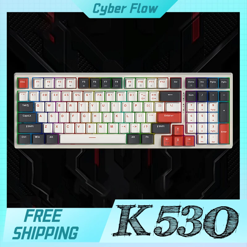 Mechrevo K530 Mechanical Keyboard Linear Optical Axis Wired 98key Customized Rgb Electronic Sports Game Keyboard For Gamer Gifts
Mechrevo K530 Mechanical Keyboard Linear Optical Axis Wired 98key Customized Rgb Electronic Sports Game Keyboard For Gamer Gifts