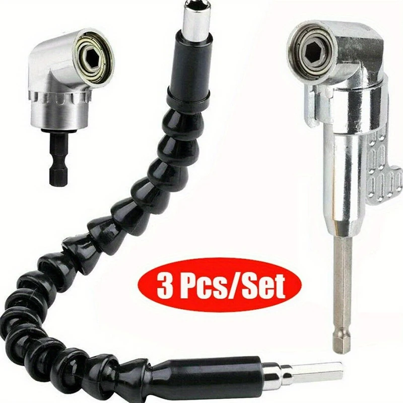 105 Degree Right Angle Screwdriver Extension Shaft Set and Premium 1/4 Inch Hex Bit Connector for Tight and Hard-to-Reach Spaces
105 Degree Right Angle Screwdriver Extension Shaft Set and Premium 1/4 Inch Hex Bit Connector for Tight and Hard-to-Reach Spaces