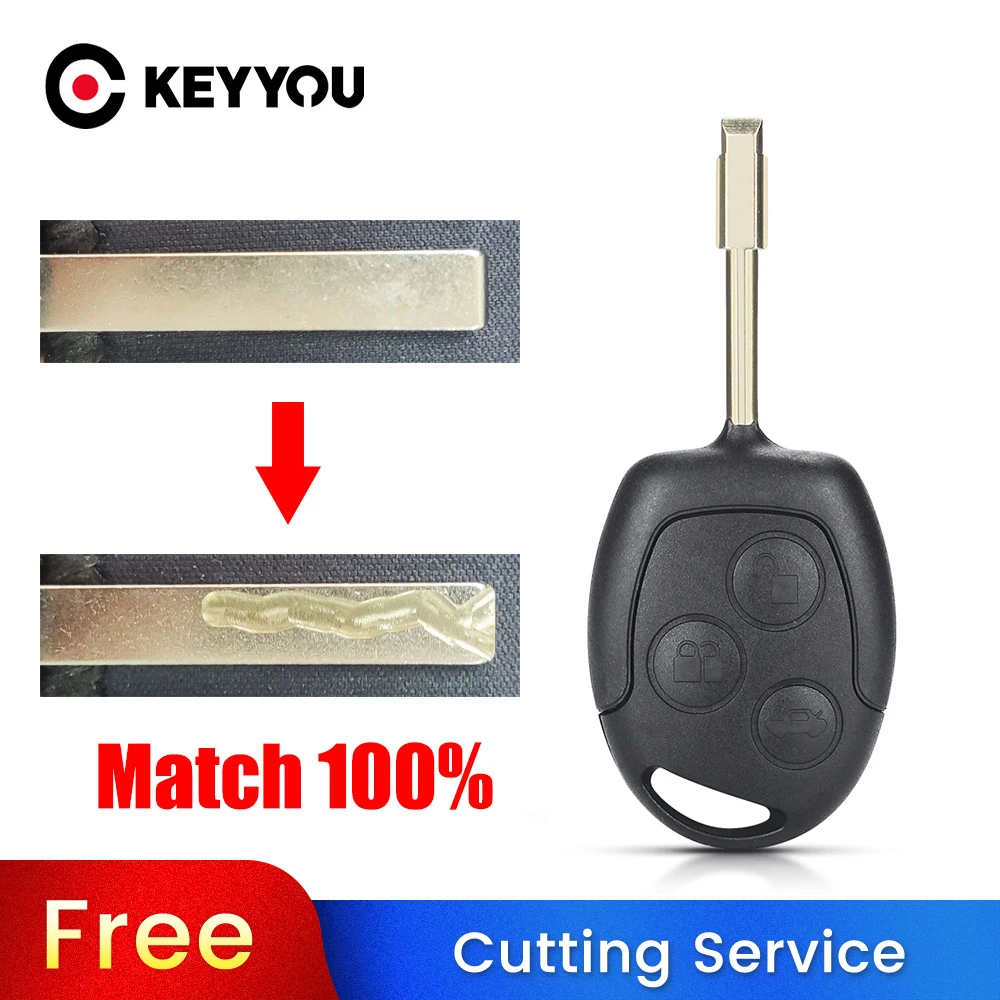 KEYYOU With Cutting Service 3 Buttons Remote Key Fob Shell For Ford Mondeo Focus Fusion Fiesta Galaxy Transit Full Car Key Case
KEYYOU With Cutting Service 3 Buttons Remote Key Fob Shell For Ford Mondeo Focus Fusion Fiesta Galaxy Transit Full Car Key Case