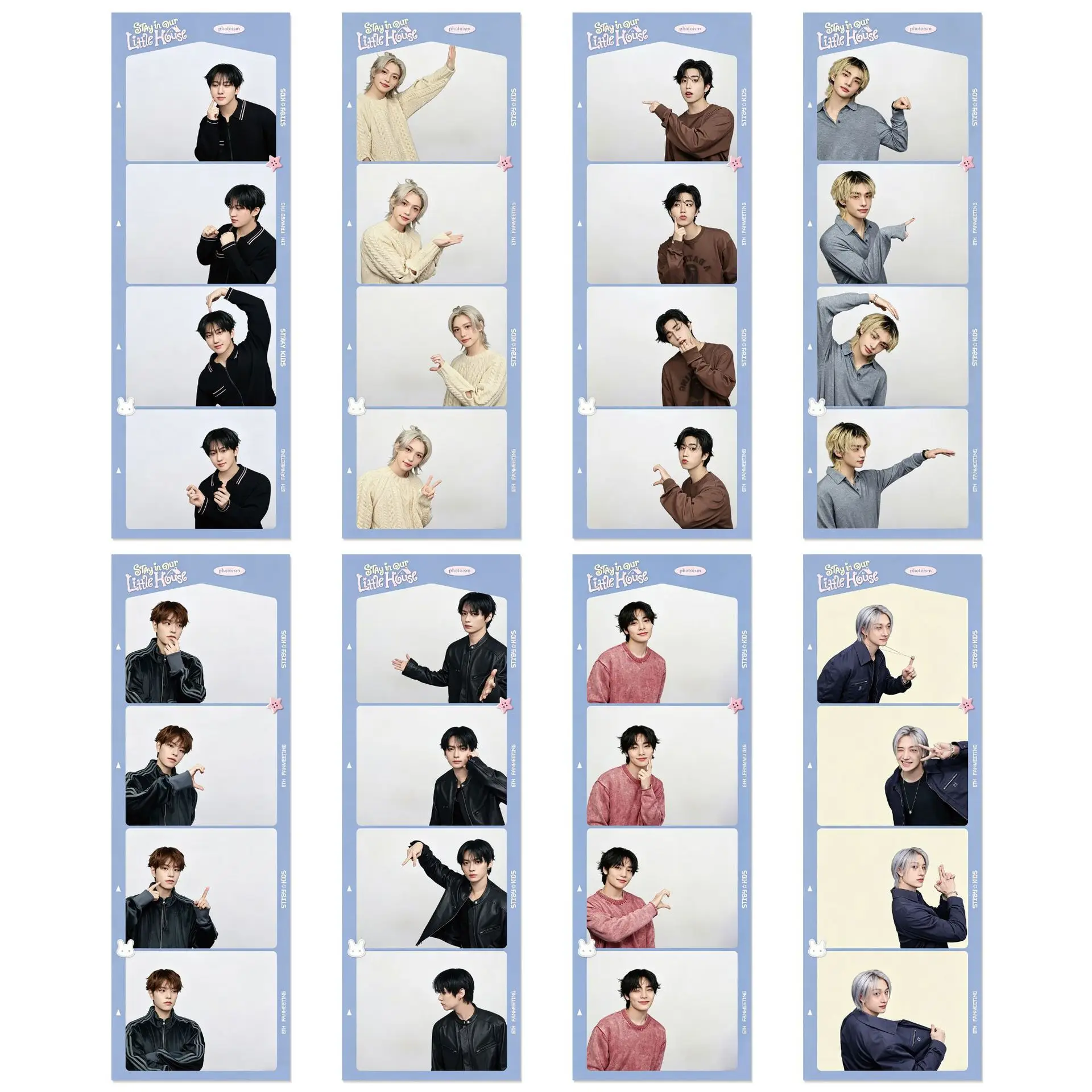 Idol SKZOO Stray Kids New Series Four Grid Bookmark Cute Collection Selfie Series Felix HyunJin Chan Woojin Fans Gift Collection
Idol SKZOO Stray Kids New Series Four Grid Bookmark Cute Collection Selfie Series Felix HyunJin Chan Woojin Fans Gift Collection