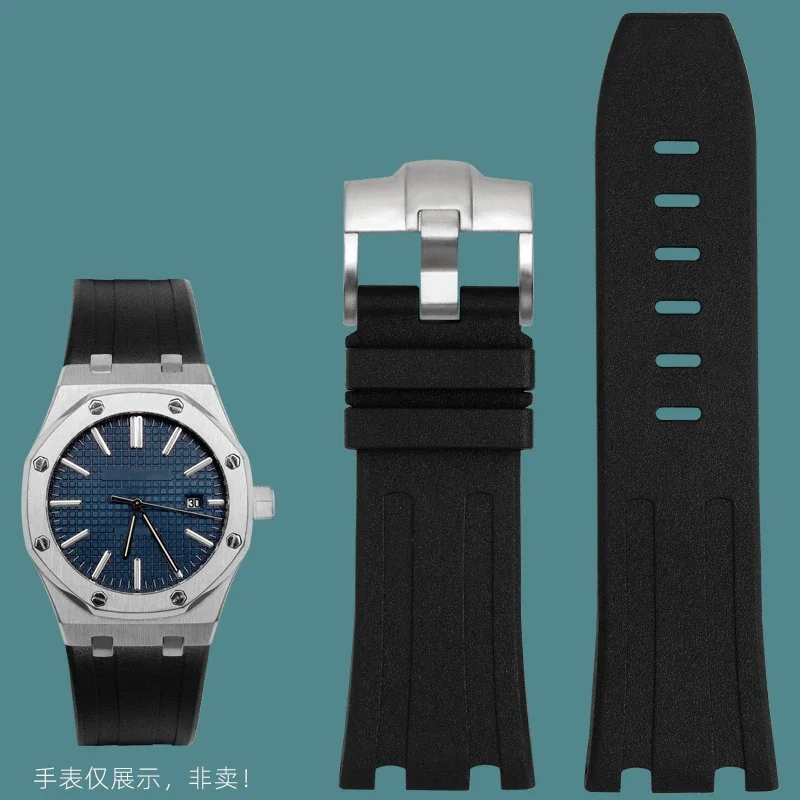 Fluororubber watch band is suitable for AP Royal Oak Offshore 15703 15710 26703 series mechanical watch band men's Bracelet
Fluororubber watch band is suitable for AP Royal Oak Offshore 15703 15710 26703 series mechanical watch band men's Bracelet