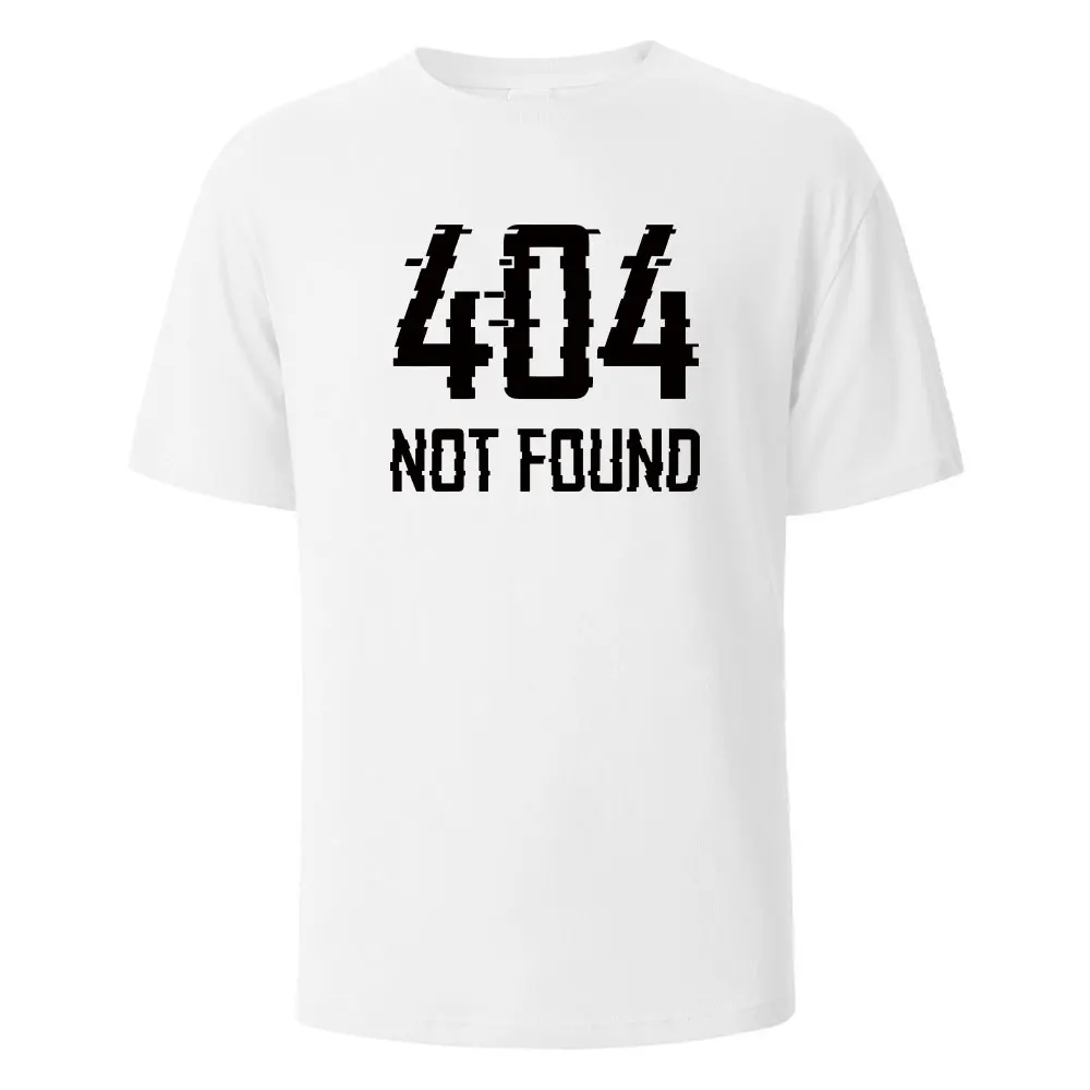 404Not Found Print T-Shirt Summer Tees For Men Women 100% Cotton O-neck Oversize Casual Short sleeved Tops
404Not Found Print T-Shirt Summer Tees For Men Women 100% Cotton O-neck Oversize Casual Short sleeved Tops
