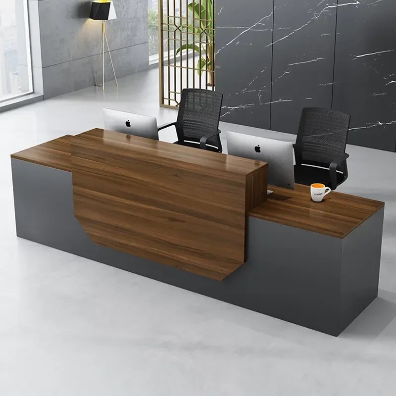 2026 Customized logo Office Furniture 2 Person Modern Wooden Hotel Company Office Front Counter Reception Desk
2026 Customized logo Office Furniture 2 Person Modern Wooden Hotel Company Office Front Counter Reception Desk