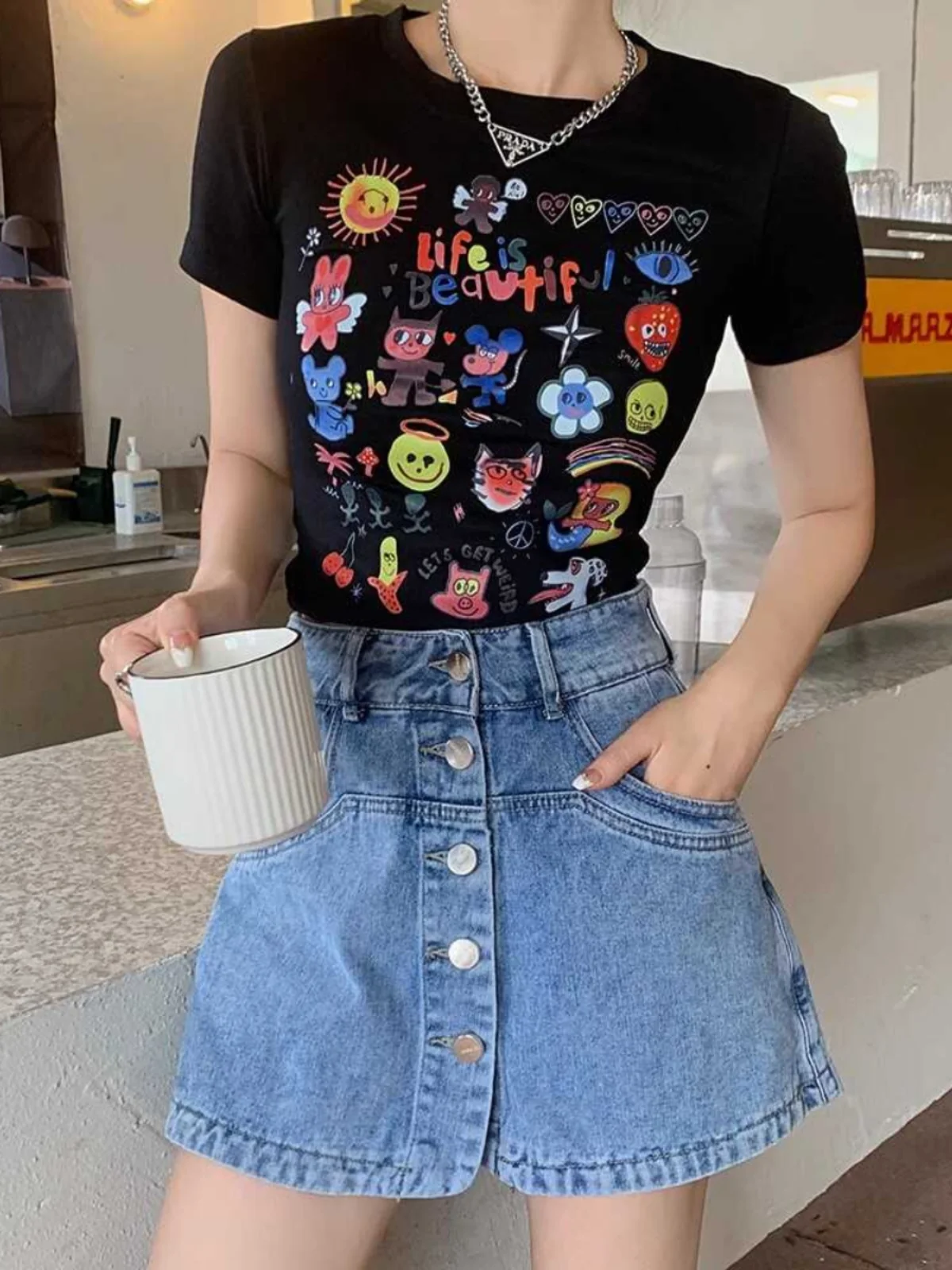 High Waist A-Line Skirt Shorts Women's Summer New plus Size Loose Flattering Versatile Denim Half-Length Anti-Light
High Waist A-Line Skirt Shorts Women's Summer New plus Size Loose Flattering Versatile Denim Half-Length Anti-Light