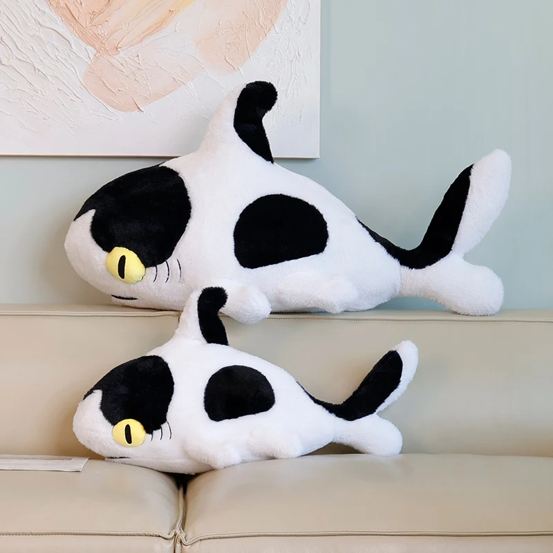 Black&White Shark Doll Plush Pillow Stuffed Soft Cow Color Aquatic Scary Animal Toy Sleeping Companion Plushie Gift
Black&White Shark Doll Plush Pillow Stuffed Soft Cow Color Aquatic Scary Animal Toy Sleeping Companion Plushie Gift