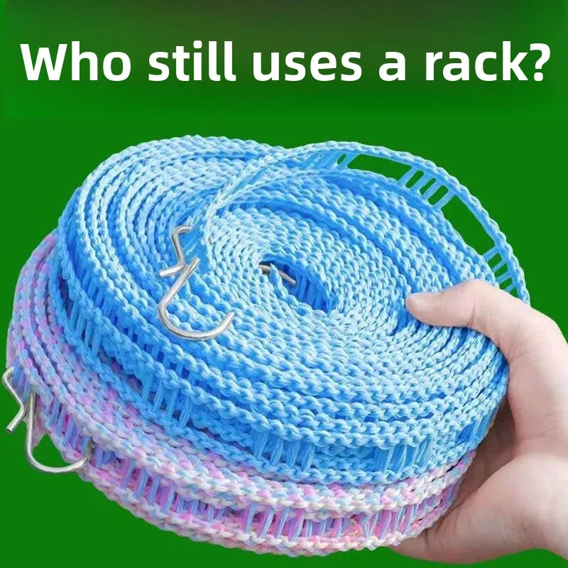 Thickened Clothesline Indoor Outdoor No Drilling Windproof Non-slip Clothes Drying Rope Blanket Drying Utility Tool
Thickened Clothesline Indoor Outdoor No Drilling Windproof Non-slip Clothes Drying Rope Blanket Drying Utility Tool