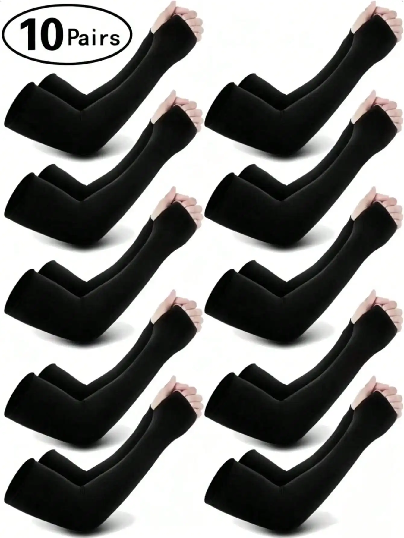 10 Pairs Unisex Summer Arm Sleeves - Lightweight Breathable Ice Silk Fiber Material, Suitable For Cycling, Driving, Outdoor Sports And Casual Wear, Seamless Design, Comfortable Fit, Light Beige,Men Gifts,Camping
10 Pairs Unisex Summer Arm Sleeves - Lightweight Breathable Ice Silk Fiber Material, Suitable For Cycling, Driving, Outdoor Sports And Casual Wear, Seamless Design, Comfortable Fit, Light Beige,Men Gifts,Camping