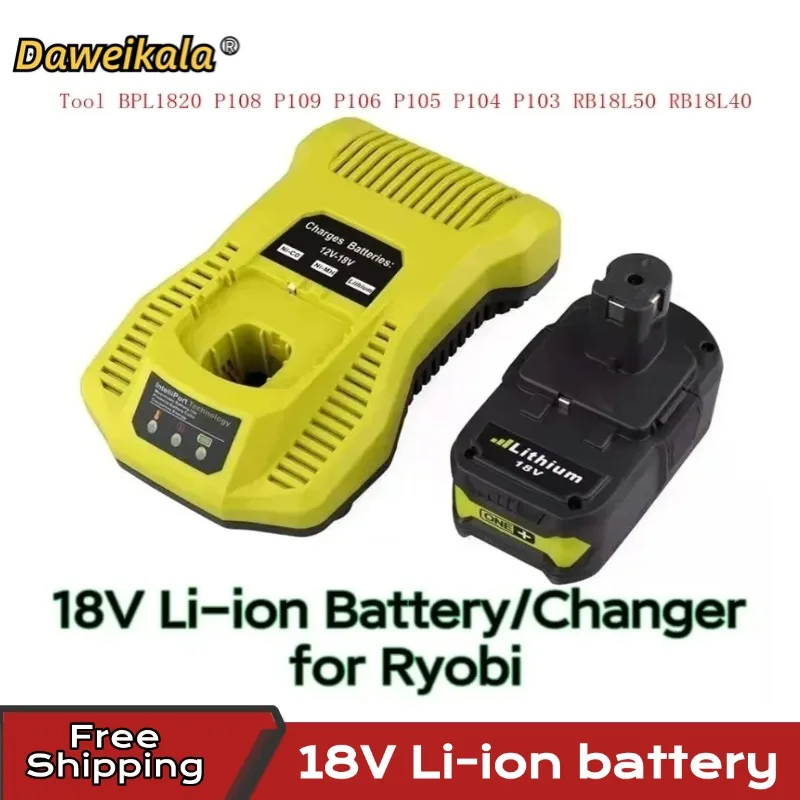 Литий-ионный аккумулятор Daweikala 18 В, 12,8 Ач для инструментов Ryobi ONE + — аккумулятор большой емкости, совместимый с P108 P109 P106 P10
Литий-ионный аккумулятор Daweikala 18 В, 12,8 Ач для инструментов Ryobi ONE + — аккумулятор большой емкости, совместимый с P108 P109 P106 P10