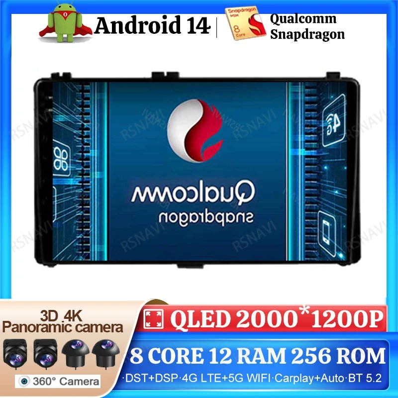 Android 14 Car Radio For Toyota Corolla 11 Auris E180 2017 - 2018 DVD GPS 5G WIFI BT Head Unit Viedo Player Multimedia 2DIN DSP
Android 14 Car Radio For Toyota Corolla 11 Auris E180 2017 - 2018 DVD GPS 5G WIFI BT Head Unit Viedo Player Multimedia 2DIN DSP
