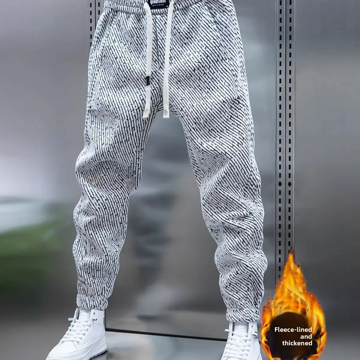 Модные мужские повседневные брюки Slim Fit для осени и зимы, рабочая одежда Fce Harlan, спортивные длинные брюки в полоску из полиэфирного волокна
Модные мужские повседневные брюки Slim Fit для осени и зимы, рабочая одежда Fce Harlan, спортивные длинные брюки в полоску из полиэфирного волокна