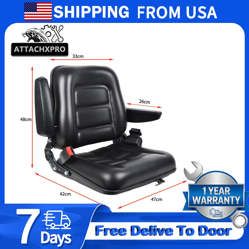ATTACHXPRO Mini Forklift Seat Fits all U.S. Excavators ,Free Shipping Spring Gift
ATTACHXPRO Mini Forklift Seat Fits all U.S. Excavators ,Free Shipping Spring Gift