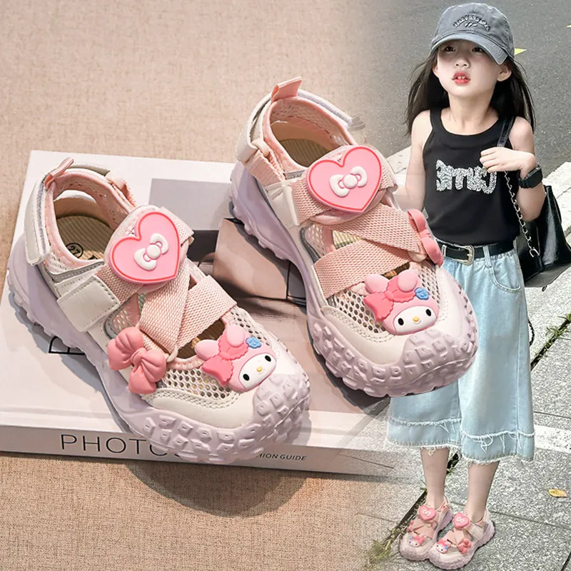 Sanrios Anime My Melody Kids Sandals for Girls 2026 New Summer Closed Toe Beach Shoes Soft Sole Non-Slip Casual Sneakers Gift
Sanrios Anime My Melody Kids Sandals for Girls 2026 New Summer Closed Toe Beach Shoes Soft Sole Non-Slip Casual Sneakers Gift