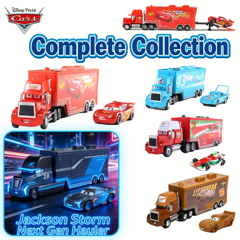 Pixar Cars 2 3-in-1: McQueen, Storm, Chick Hicks & Mack, die cast collectible car model, premium gift for kids birthday present
Pixar Cars 2 3-in-1: McQueen, Storm, Chick Hicks & Mack, die cast collectible car model, premium gift for kids birthday present