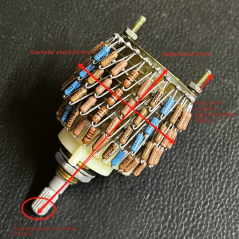 4x24 stepped 100k potentiometer (with dale resistor quad 100k) four-channel volume potentiometer
4x24 stepped 100k potentiometer (with dale resistor quad 100k) four-channel volume potentiometer
