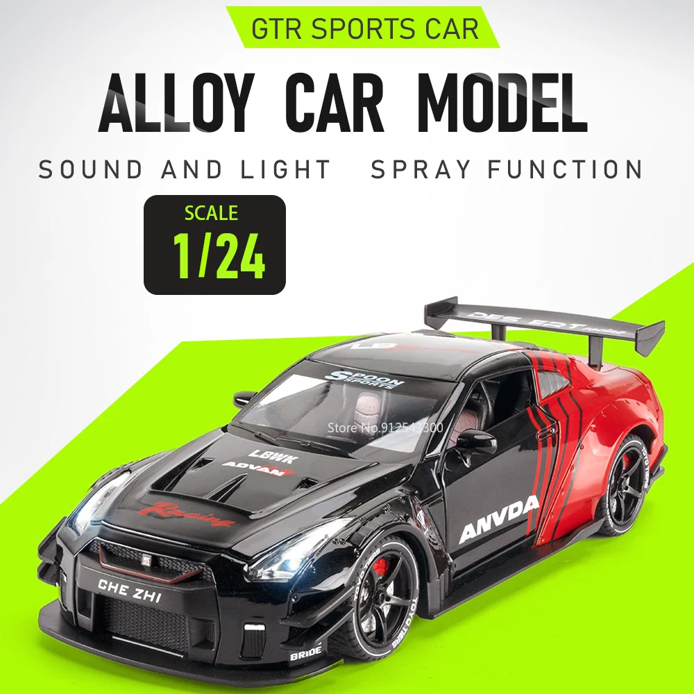 1:24 Scale GTR Huayra Dinastia Car Model Toy Spray Sound Light Models Pull Back Shock Absorption Vehicle Anniversary Presents
1:24 Scale GTR Huayra Dinastia Car Model Toy Spray Sound Light Models Pull Back Shock Absorption Vehicle Anniversary Presents
