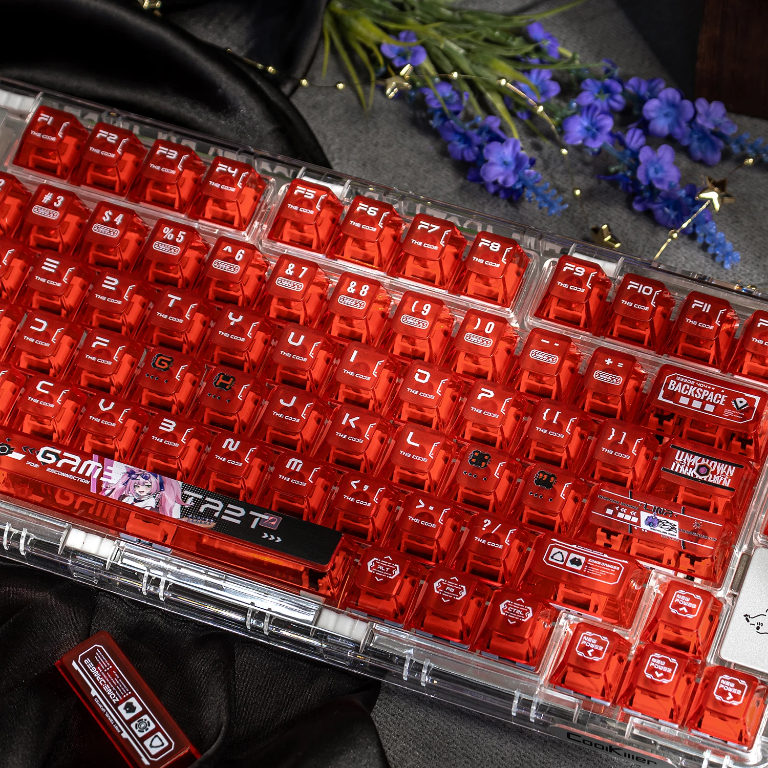 MAIMOOO Red Keycaps Transparent Pc Cherry Silver-Haired Avatar Purple/Red/Lake Blue Top Matte Aula F75 Ajazz Keyboard Keycaps.
MAIMOOO Red Keycaps Transparent Pc Cherry Silver-Haired Avatar Purple/Red/Lake Blue Top Matte Aula F75 Ajazz Keyboard Keycaps.