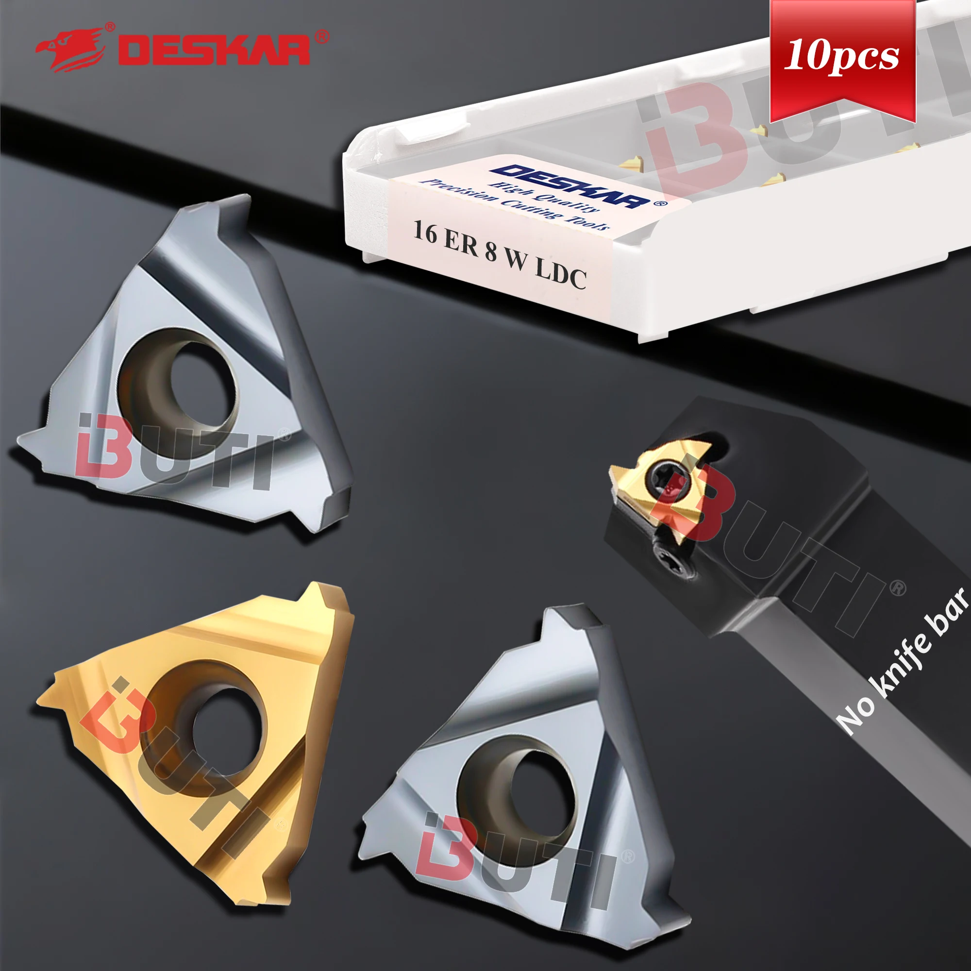 16ER 8W LDA 16IR 8W/9W/10W 11W/12W/14W/16W/18W/19W/20W/24W LDC DESKAR Original Lathe Tools Internal And External Thread Inserts
16ER 8W LDA 16IR 8W/9W/10W 11W/12W/14W/16W/18W/19W/20W/24W LDC DESKAR Original Lathe Tools Internal And External Thread Inserts