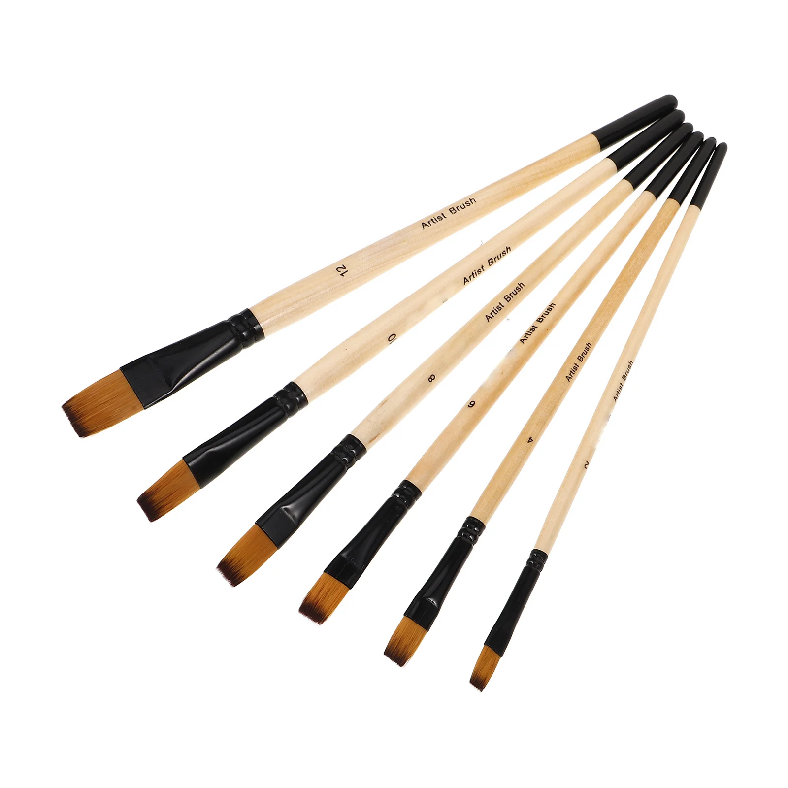 6Pcs Wood Handle Painting Brush Set Artist Paint Brush for Acrylic Watercolor Oil Multi-Function Ergonomic Wear-Resistant
6Pcs Wood Handle Painting Brush Set Artist Paint Brush for Acrylic Watercolor Oil Multi-Function Ergonomic Wear-Resistant