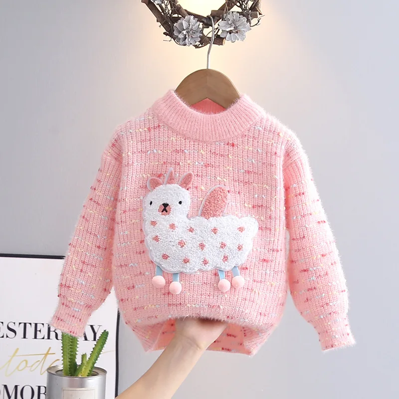 Girl's Clothing Knitwears New Autumn Winter Style Children's Tops Baby Girls Colorful Dot Pullovers Cute Alpaca Clothing IY08041
Girl's Clothing Knitwears New Autumn Winter Style Children's Tops Baby Girls Colorful Dot Pullovers Cute Alpaca Clothing IY08041