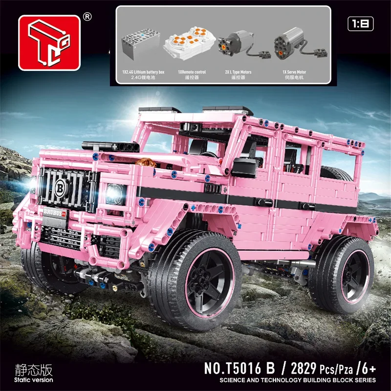 New High-Tech MOC T5016A T5016B 2829Pcs Off-road Vehicle G Suv Car Model Building Bricks Blocks Toys Christmas Gifts For Kids
New High-Tech MOC T5016A T5016B 2829Pcs Off-road Vehicle G Suv Car Model Building Bricks Blocks Toys Christmas Gifts For Kids