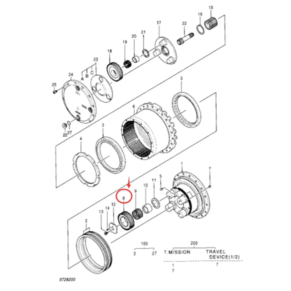 FP New Planetary Gear 0693004 for JD Excavator 160LC
FP New Planetary Gear 0693004 for JD Excavator 160LC