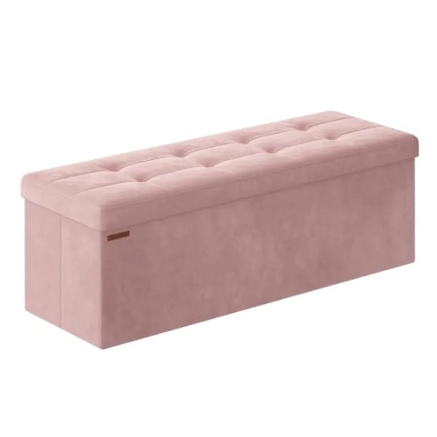 Mazie Collection - Storage Ottoman Bench, Foldable Foot Rest, 15 x 43 x 15 Inches, End of Bed Bench, Storage Chest, Load 660 lb
Mazie Collection - Storage Ottoman Bench, Foldable Foot Rest, 15 x 43 x 15 Inches, End of Bed Bench, Storage Chest, Load 660 lb