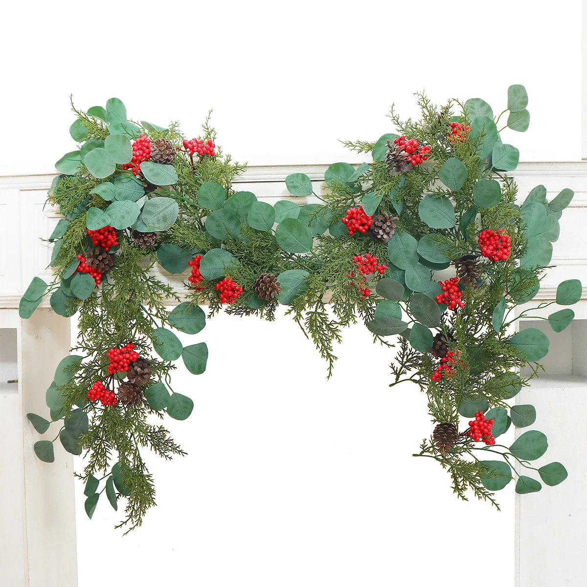 200cm Artificial Pine Garland Pine Cone Christmas Rattan Flower Hanging Decoration Photo Props Red Berry Rattan New Year
200cm Artificial Pine Garland Pine Cone Christmas Rattan Flower Hanging Decoration Photo Props Red Berry Rattan New Year