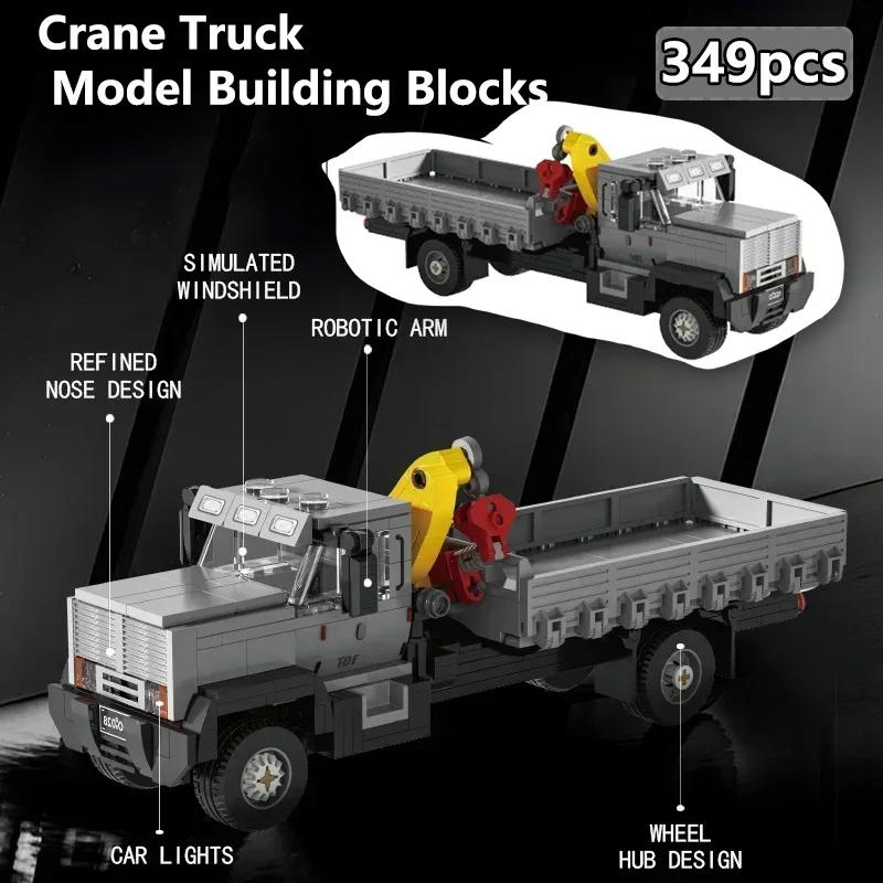 349PCS Crane Truck Truck-Mounted Crane MOC Building Blocks 66023 Engineering Vehicle Truck Transport Car Model Bricks Toys Gifts
349PCS Crane Truck Truck-Mounted Crane MOC Building Blocks 66023 Engineering Vehicle Truck Transport Car Model Bricks Toys Gifts