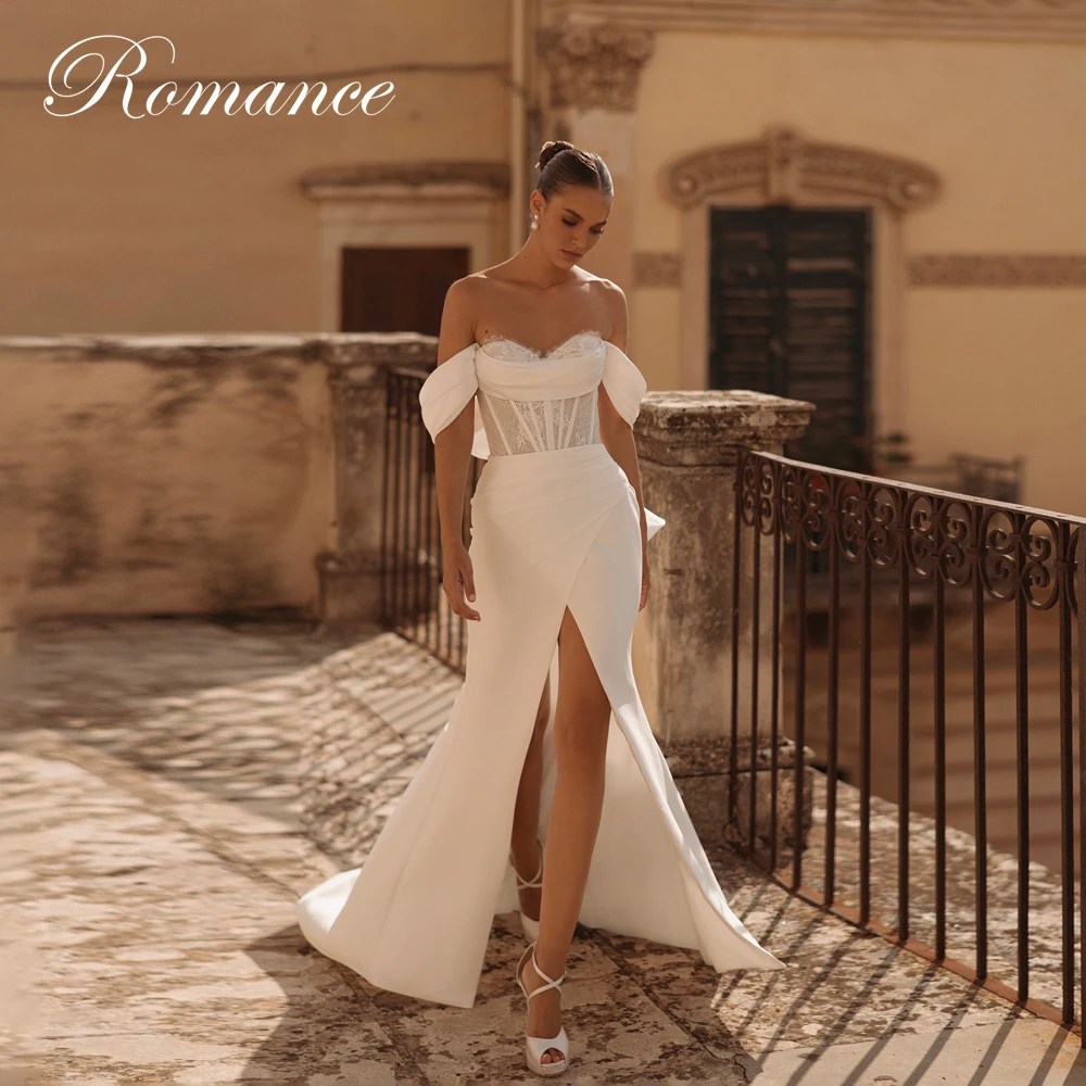 Sexy Pleat Lace Bow High Slit Mermaid Wedding Dress Women 2026 Sweetheart Off The Shoulder Backless Vestidos De Novia Customized
Sexy Pleat Lace Bow High Slit Mermaid Wedding Dress Women 2026 Sweetheart Off The Shoulder Backless Vestidos De Novia Customized