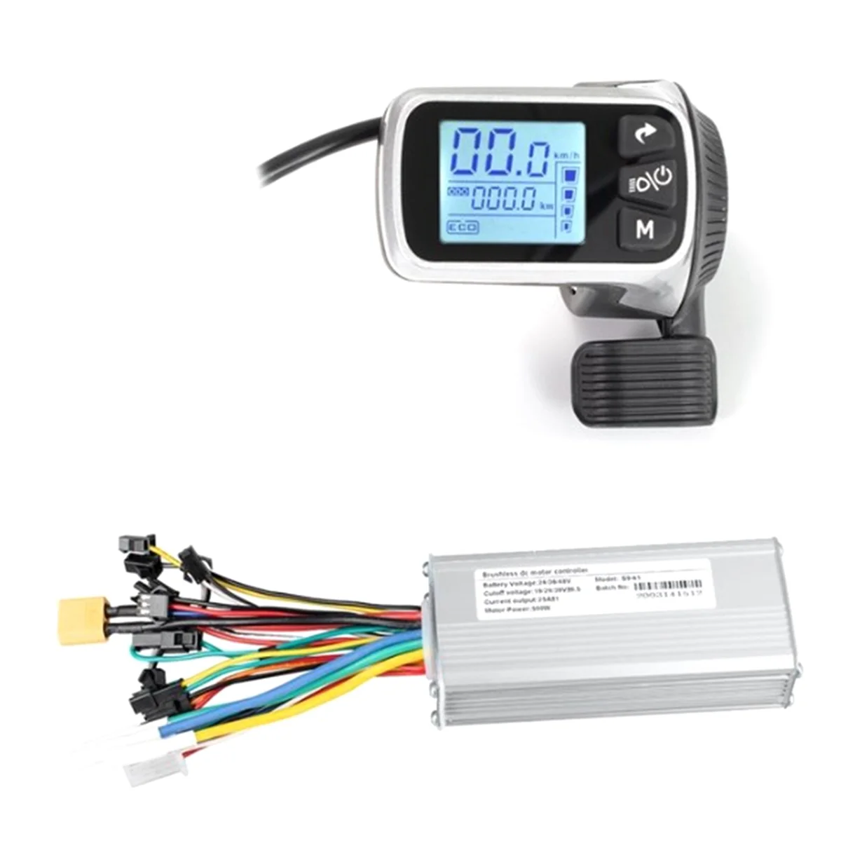 HOT Electric Bike Controller Electric Scooter Controller 124DX 24V/36V/48V 500W Brushless Controller with LCD Display Panel
HOT Electric Bike Controller Electric Scooter Controller 124DX 24V/36V/48V 500W Brushless Controller with LCD Display Panel